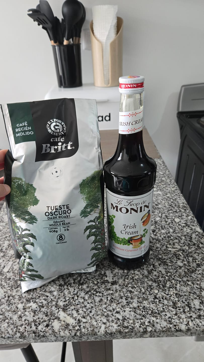 Customer photo review of Sirope Monin Sabor Crema Irlandesa