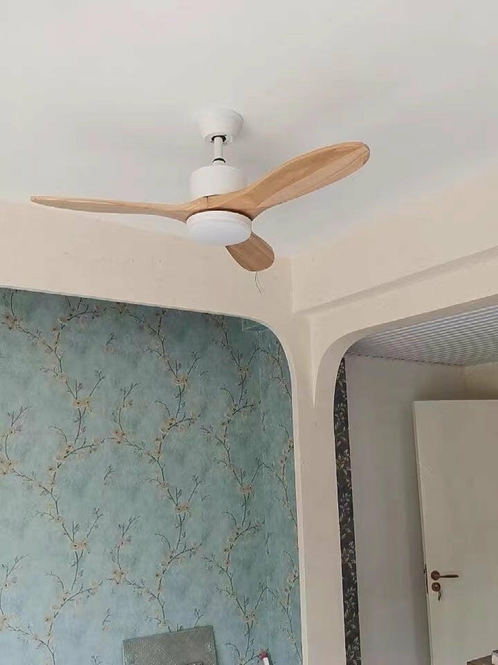 Customer photo review of Ceiling Fan with Light, Wooden Blades, Remote Control