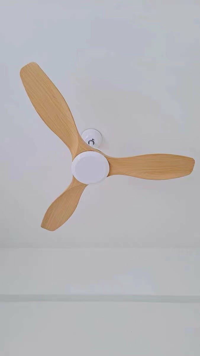 Customer photo review of Ceiling Fan with Light, Wooden Blades, Remote Control
