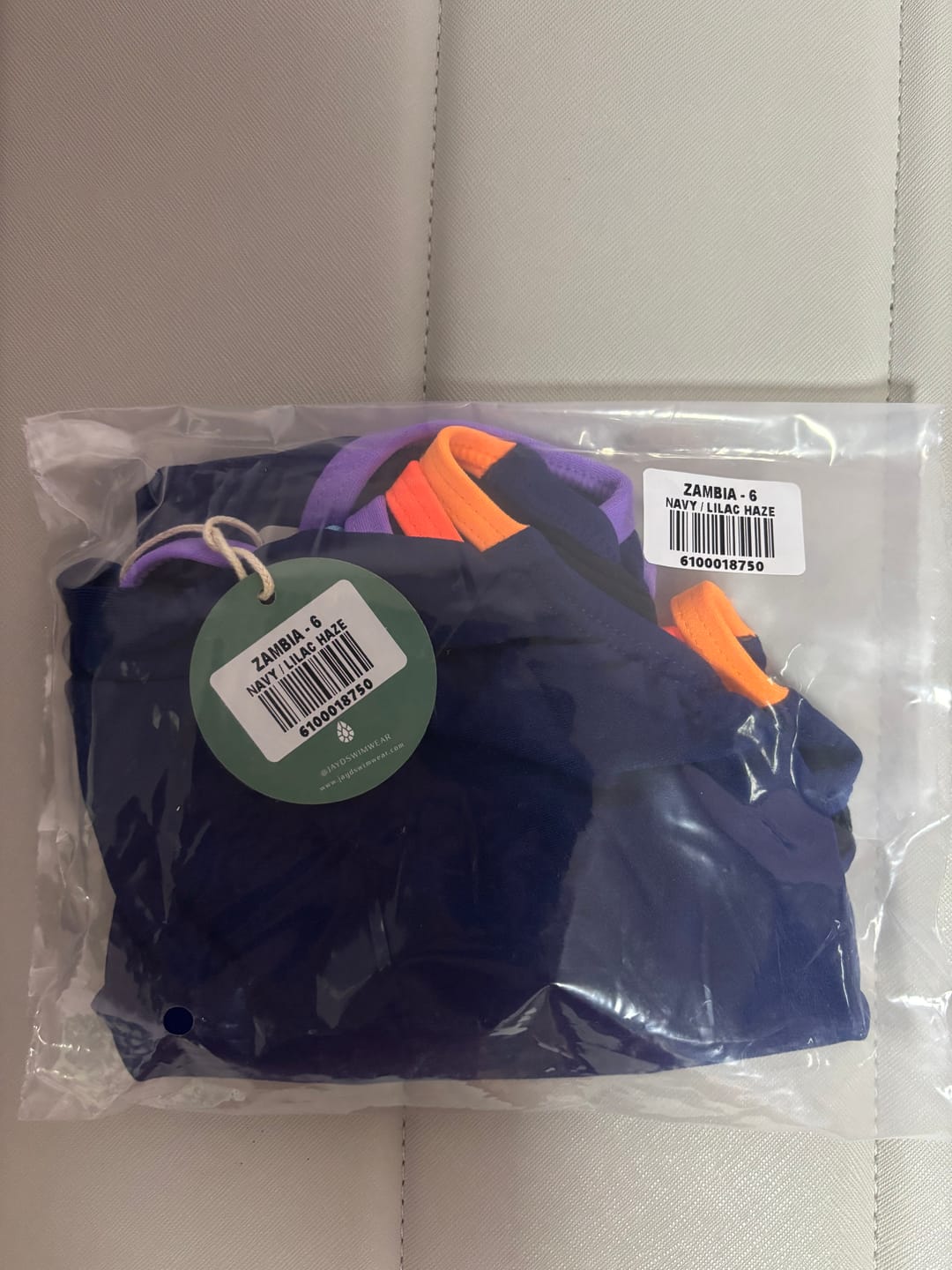 Customer photo review of ZAMBIA ONE PIECE - Navy|Lilac Haze