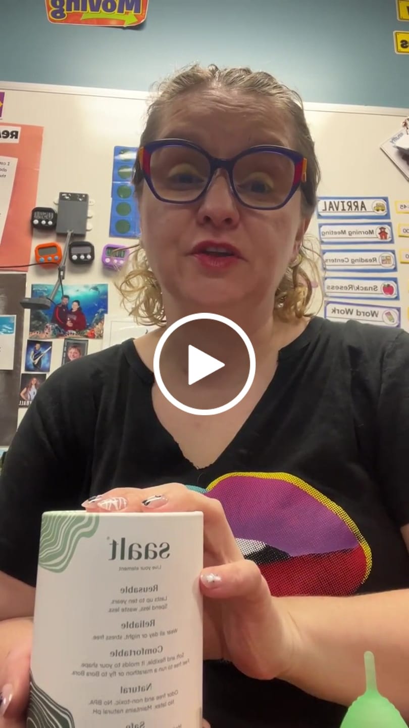 Customer video review of Saalt Cup
