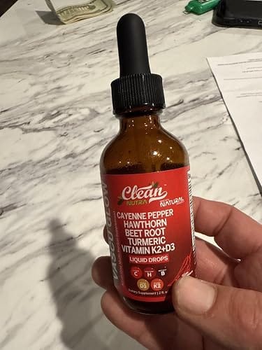 Customer photo review of Cayenne Pepper Herbal Extract Drops with Hawthorn Berry, Turmeric & Panax Ginseng, 2 fl oz