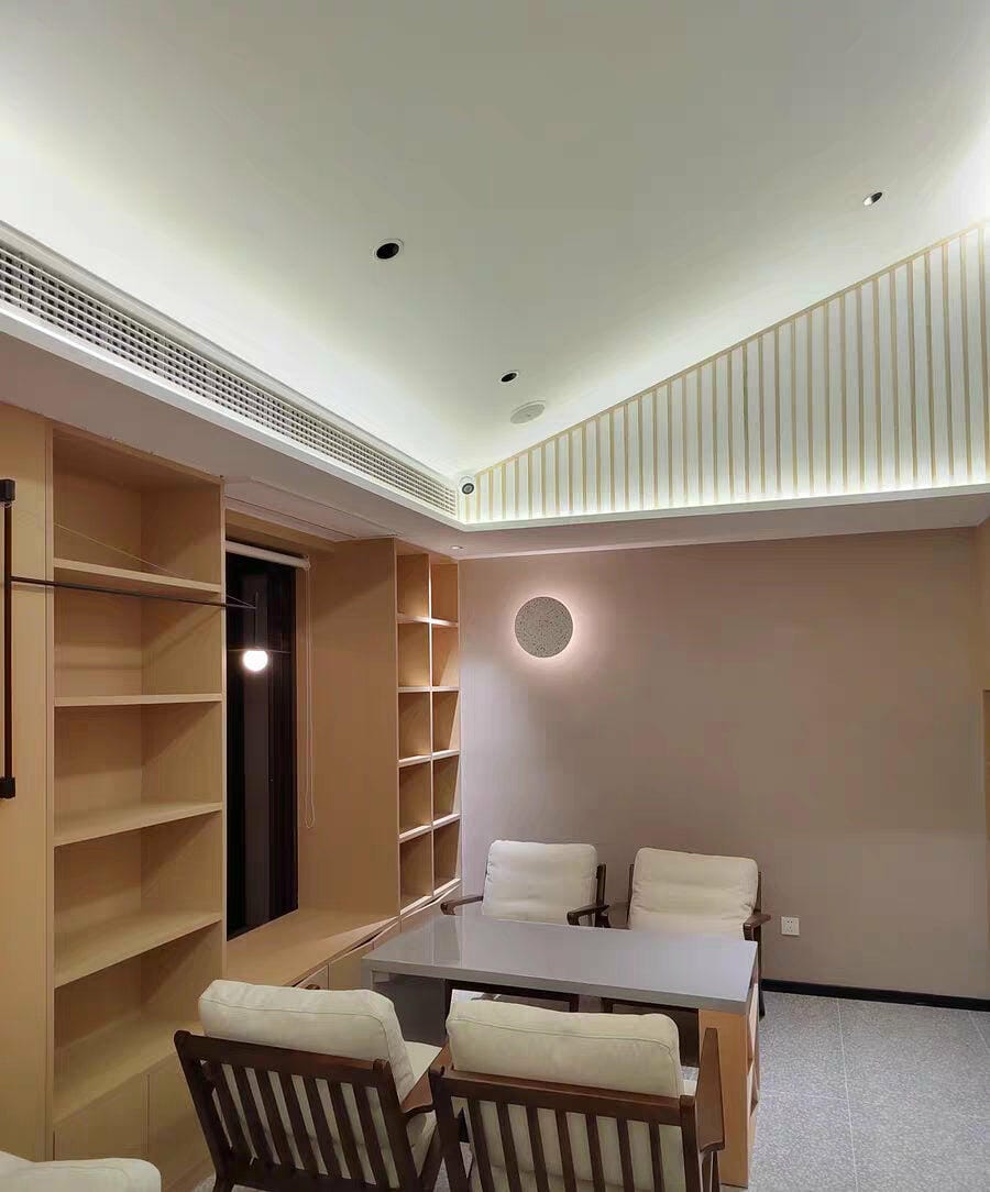 Customer photo review of Round Wall Light, Terrazzo or Concrete, Integrated LED, Wall Sconce