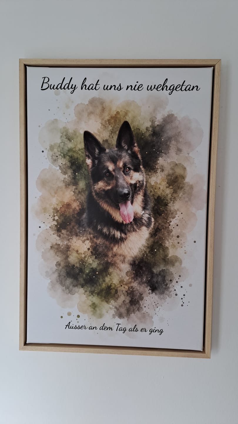 Customer photo review of Euer Foto als Kunstwerk – mit Live-Vorschau, als Poster oder Leinwand