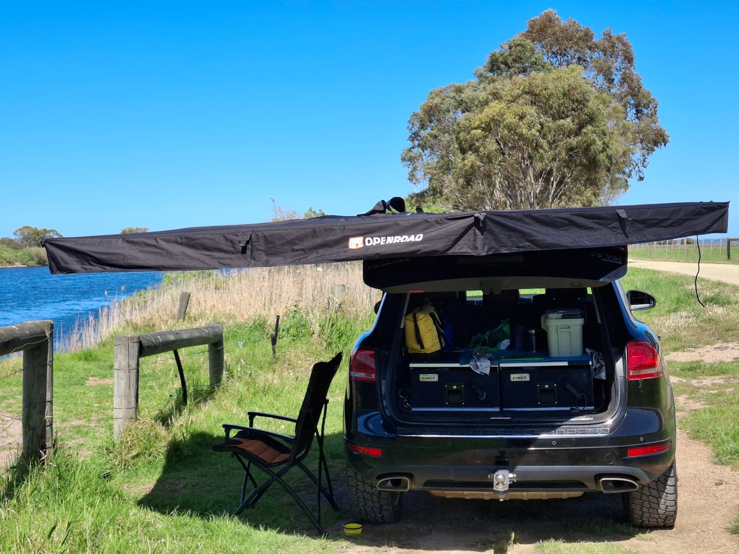 Customer photo review of OPENROAD  270 Free Standing Awning for Camping