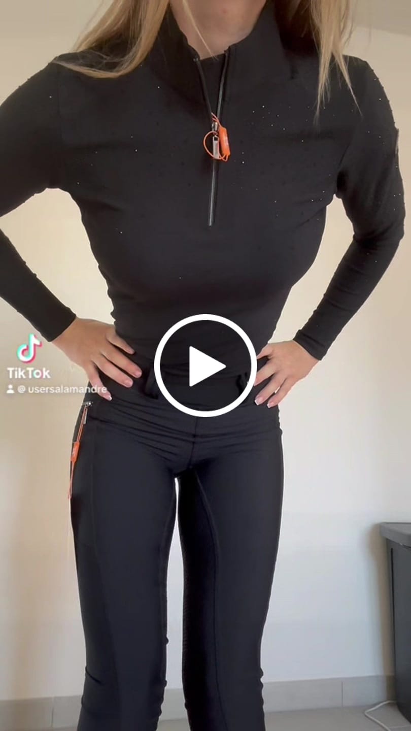 Customer video review of CRYSTAL KYLIE - RIDING LEGGINGS | BLACK CRYSTALS