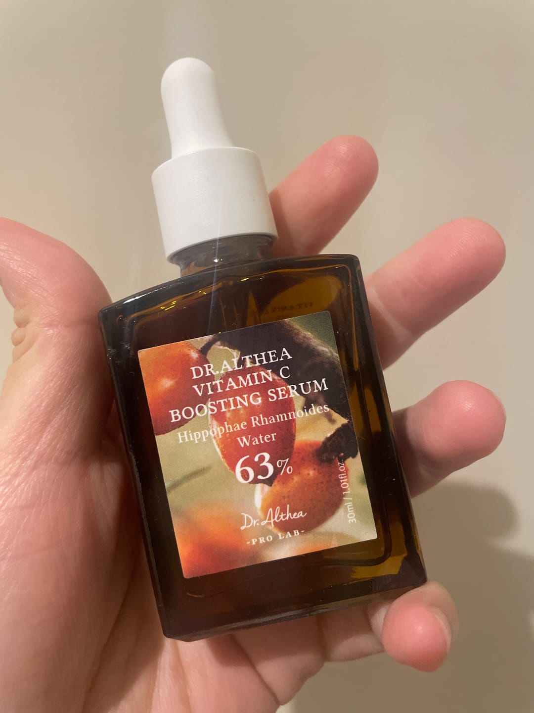 Customer photo review of DR ALTHEA Vitamin C Boosting Serum