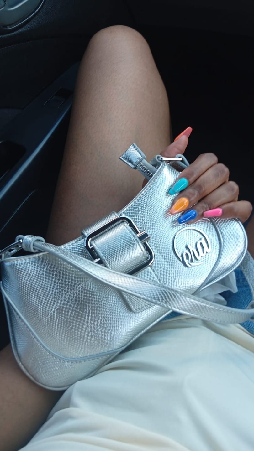 Customer photo review of Silver Lily Shoulder Bag