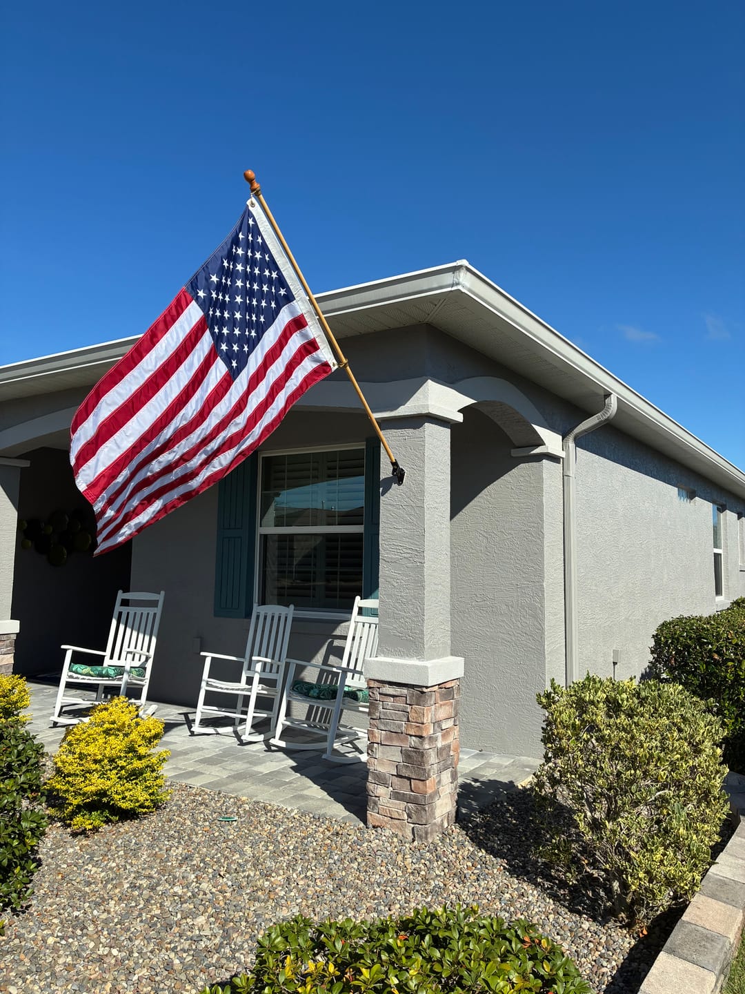Customer photo review of 3' x 5' American Flag Set