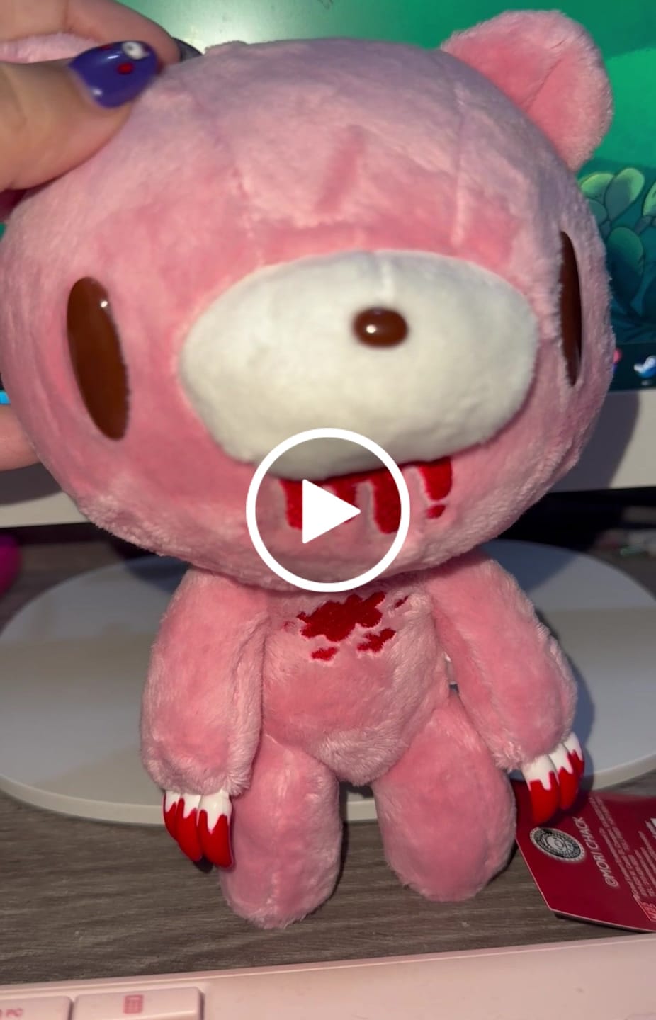 Customer video review of Gloomy Bear Standing 8" Plush 2021