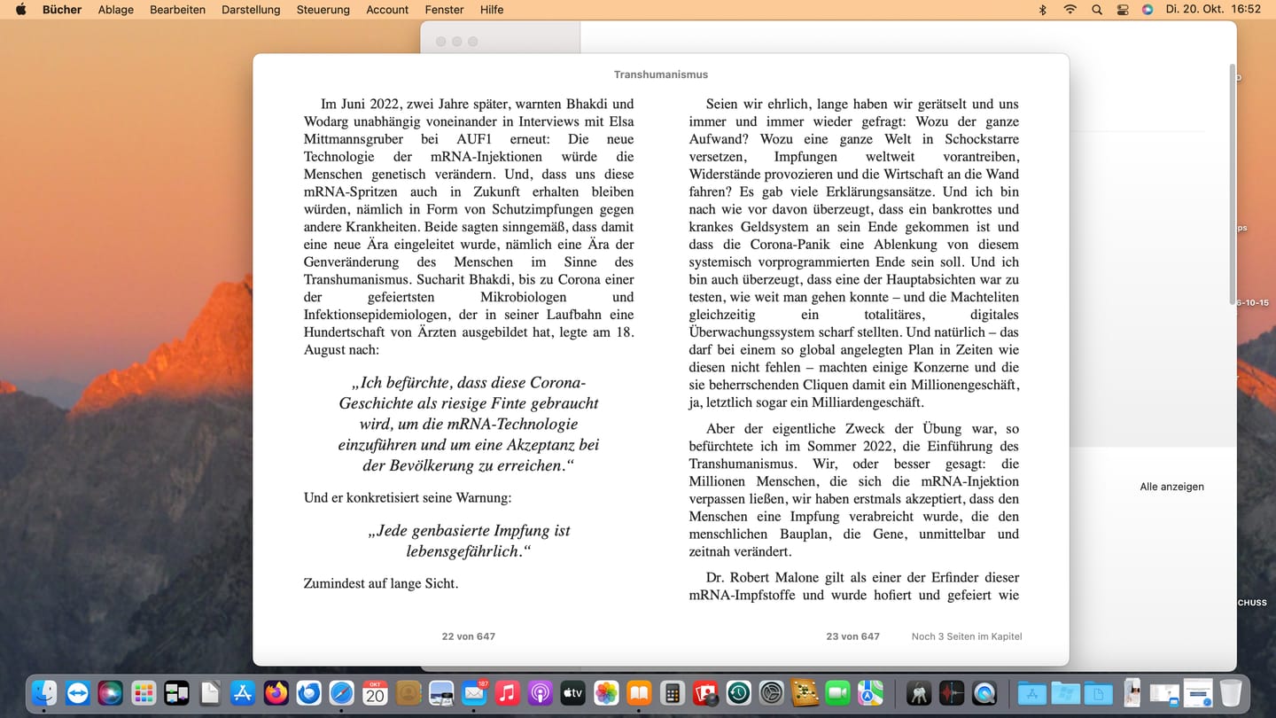 Customer photo review of Transhumanismus – Krieg gegen die Menschheit (eBook)