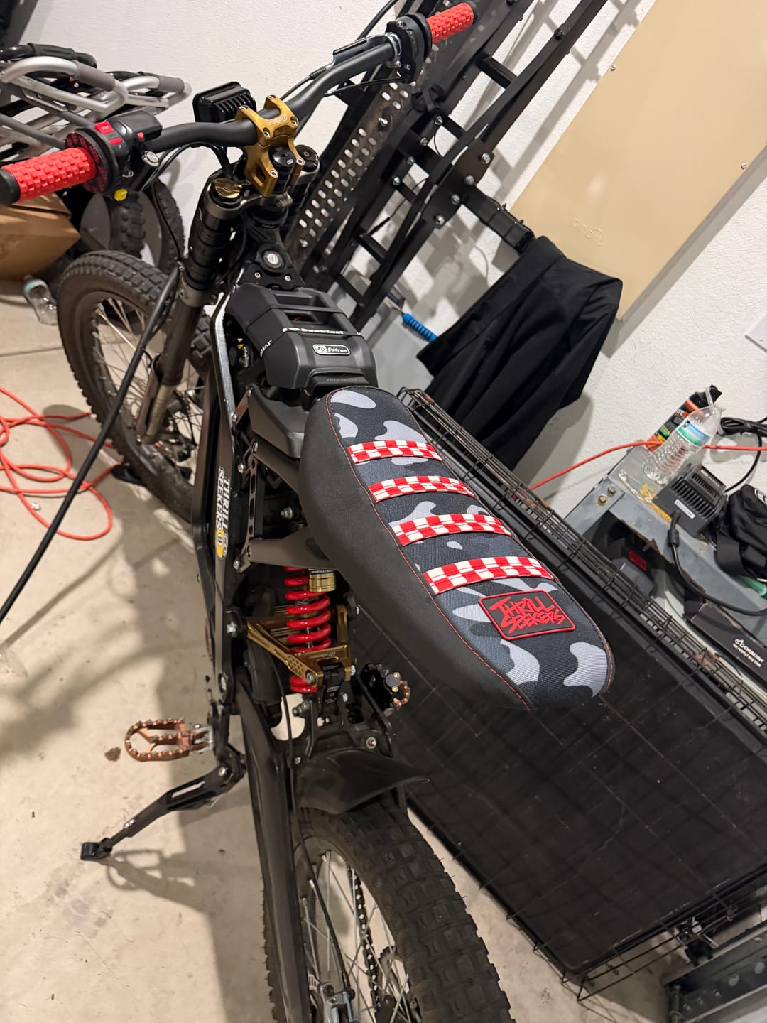 Customer photo review of Custom Seat Cover: Sur-Ron Light Bee X