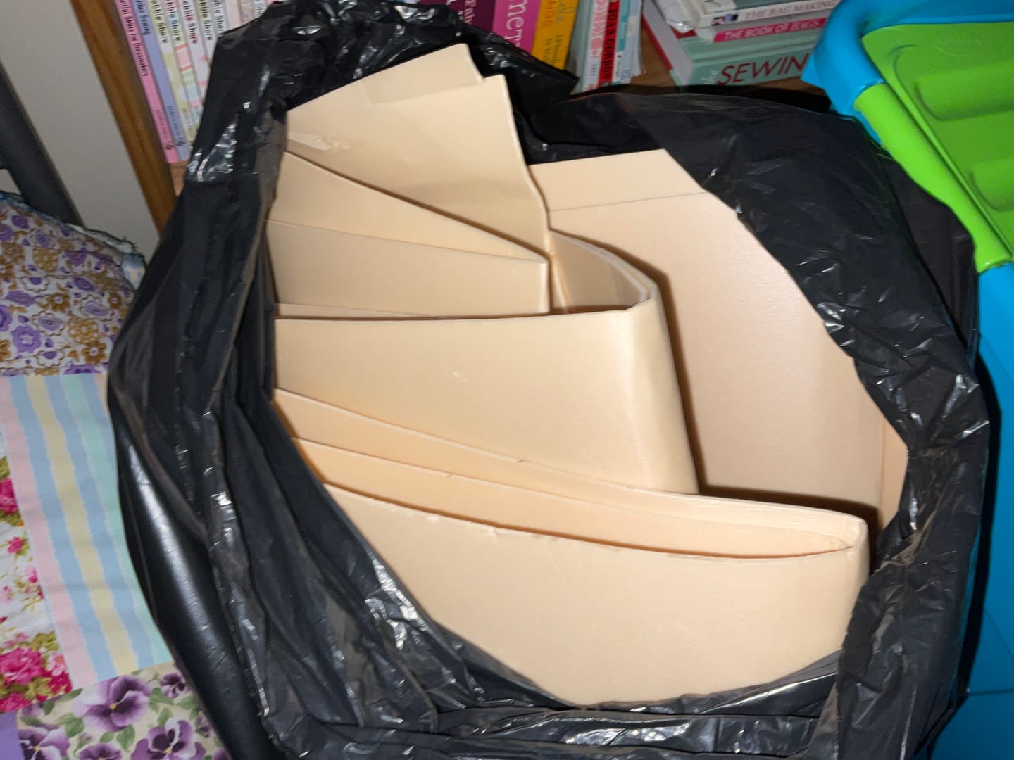 Customer photo review of 2 Metres 2mm Foam Padding – 50" Wide (Foam)