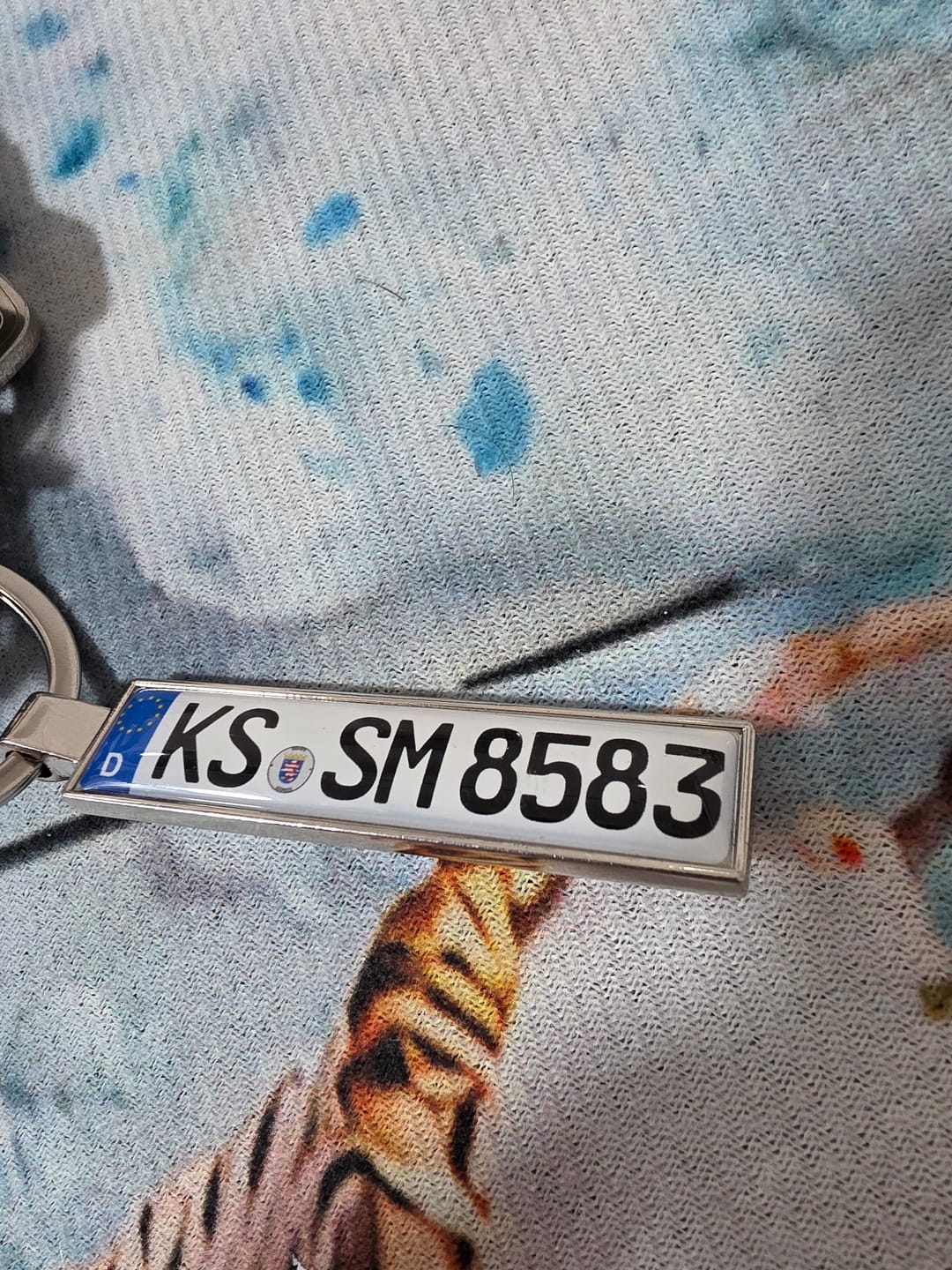 Customer photo review of Kennzeichen Schlüsselanhänger Mini Nummernschild Metall