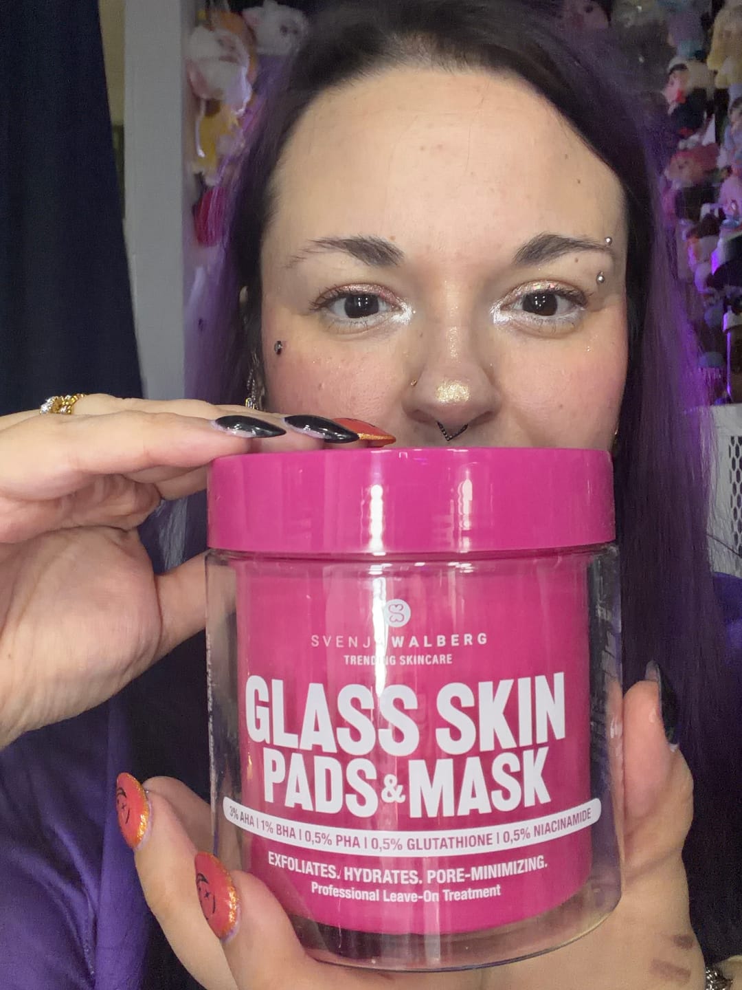 Customer photo review of Glass Skin Pads & Mask