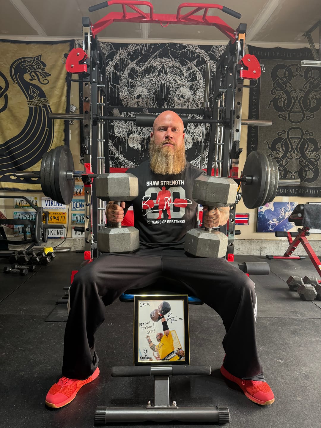 Customer photo review of PERSONALIZED CIRCUS DUMBBELL PICTURE