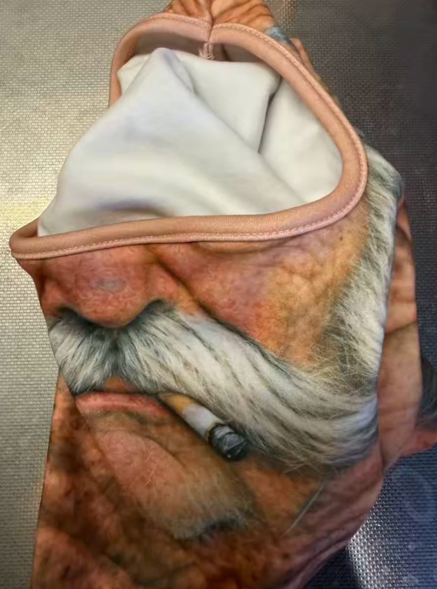Customer photo review of FaceRide Funny Face Balaclava – Wind-Blocking Mask for Cold Rides