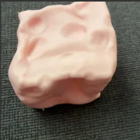 Customer photo review of Cheese Cube Squishy