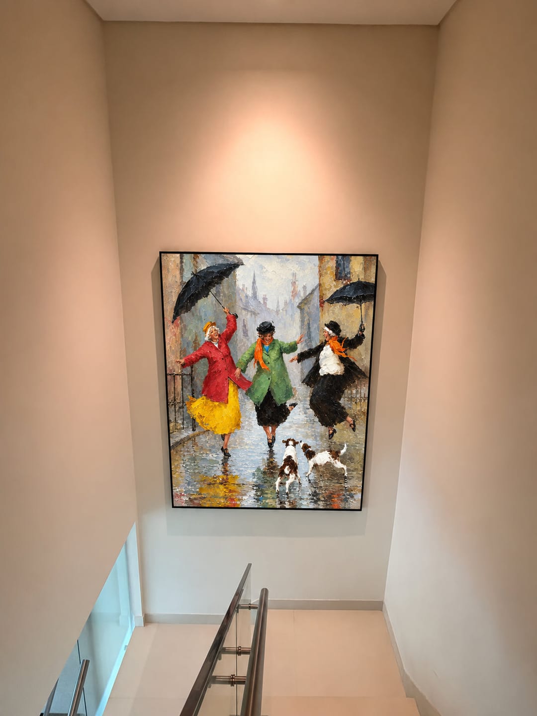 Customer photo review of Rainy Day Dance Wall Art