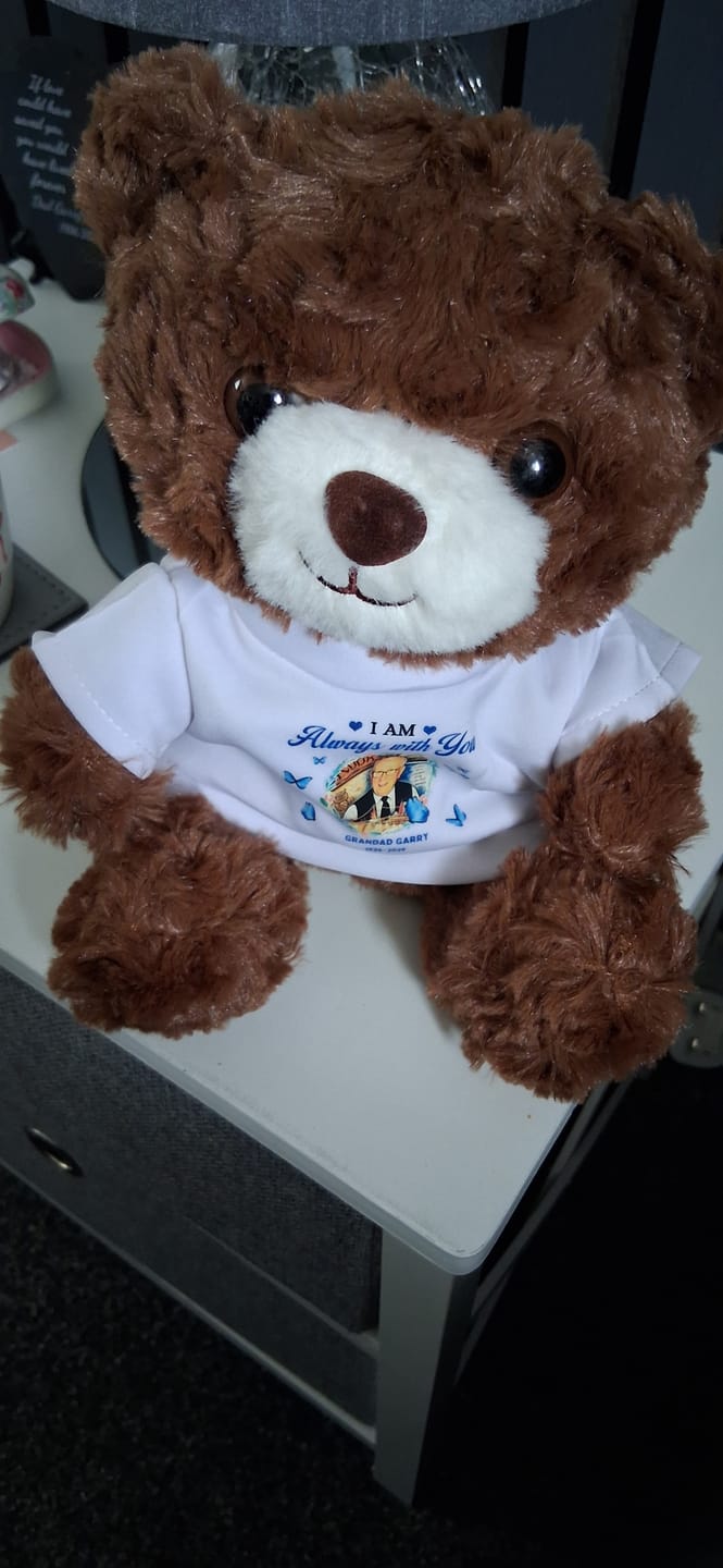 Customer photo review of Forever Missed Always Loved Never Forgotten - Personalized Memorial Teddy Bear