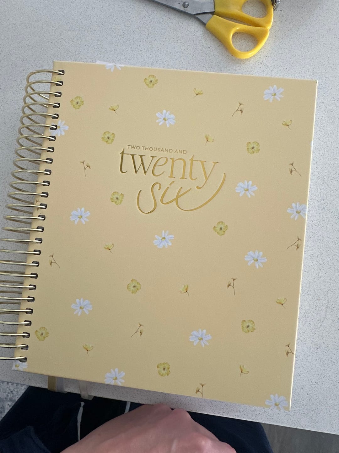 Customer photo review of 2026 Daily Planner - Butter Yellow