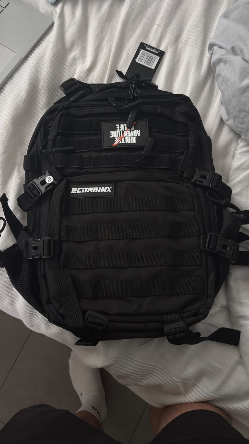 Customer photo review of Mochila Táctica 25L All in Negro