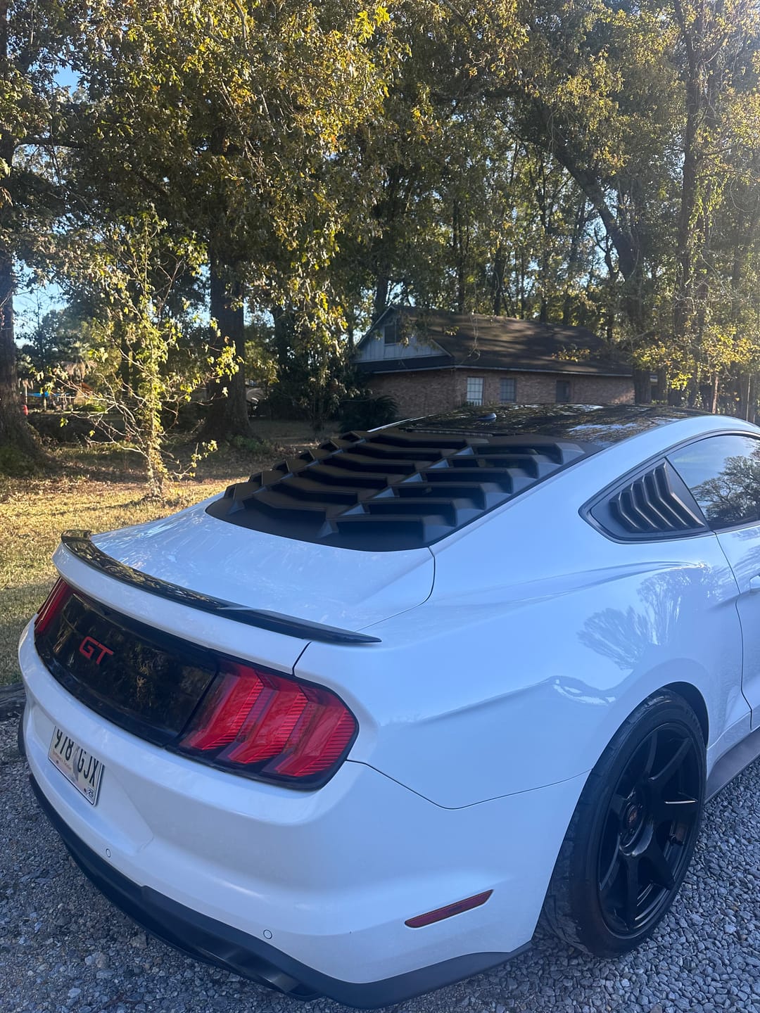 Customer photo review of Side & Rear Window Louvers Combo Lambo Style for 2015 - 2021 Ford Mustang