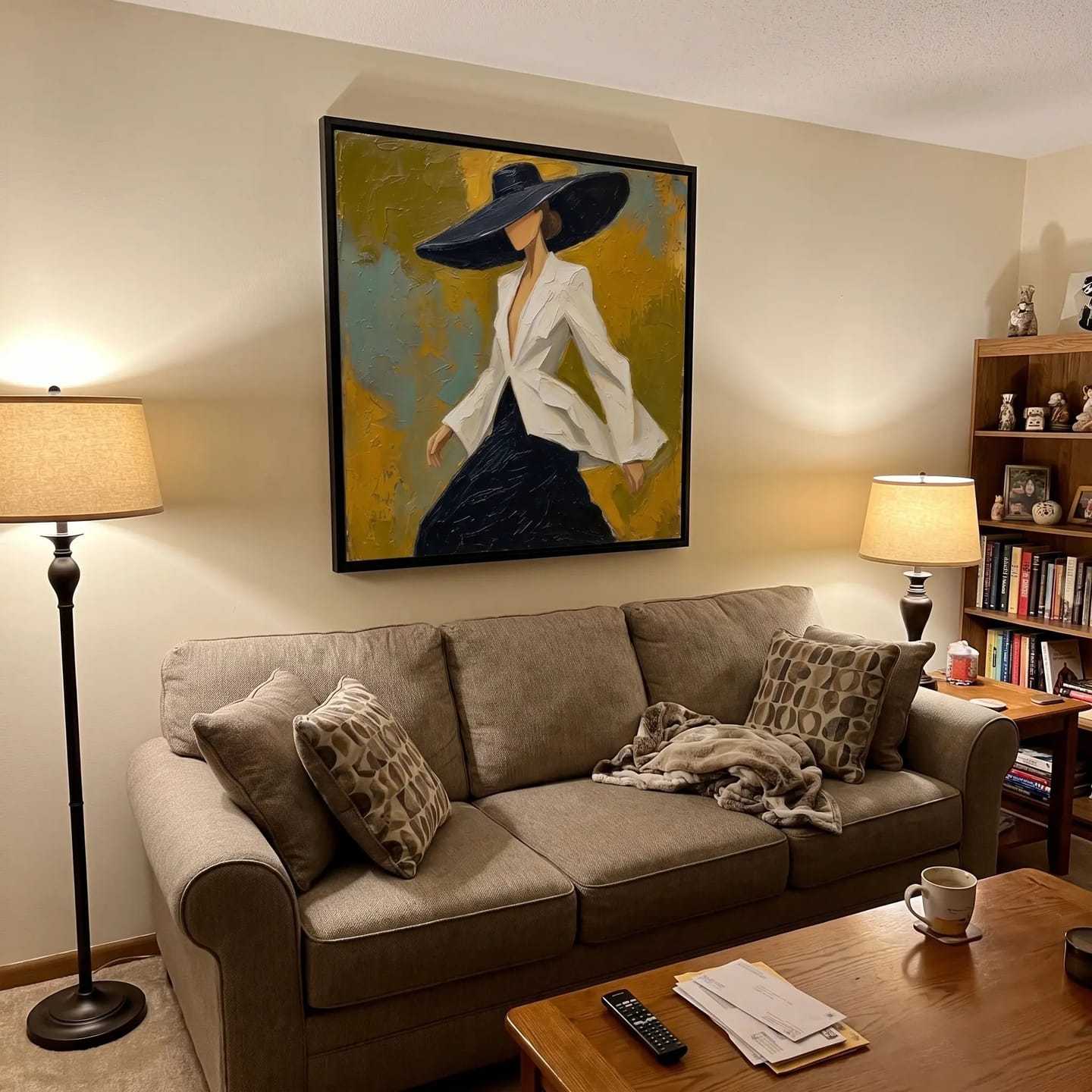 Customer photo review of Portrait Art Wide Hat Quiet Gaze #PR377