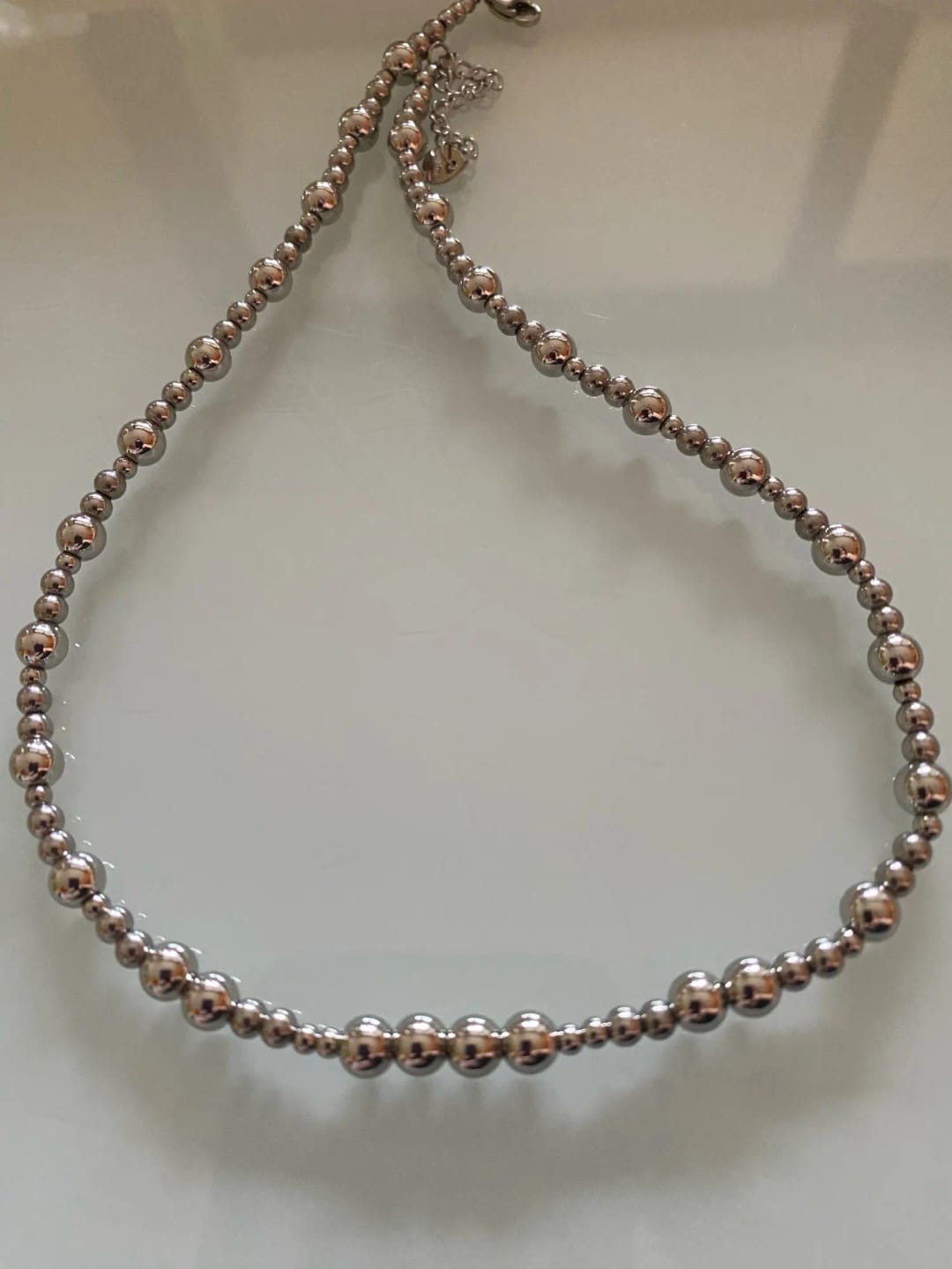 Customer photo review of Gleaming Bead Necklace