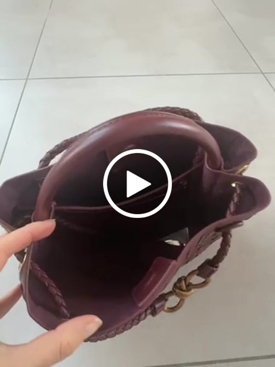 Customer video review of Lucia Woven Bag