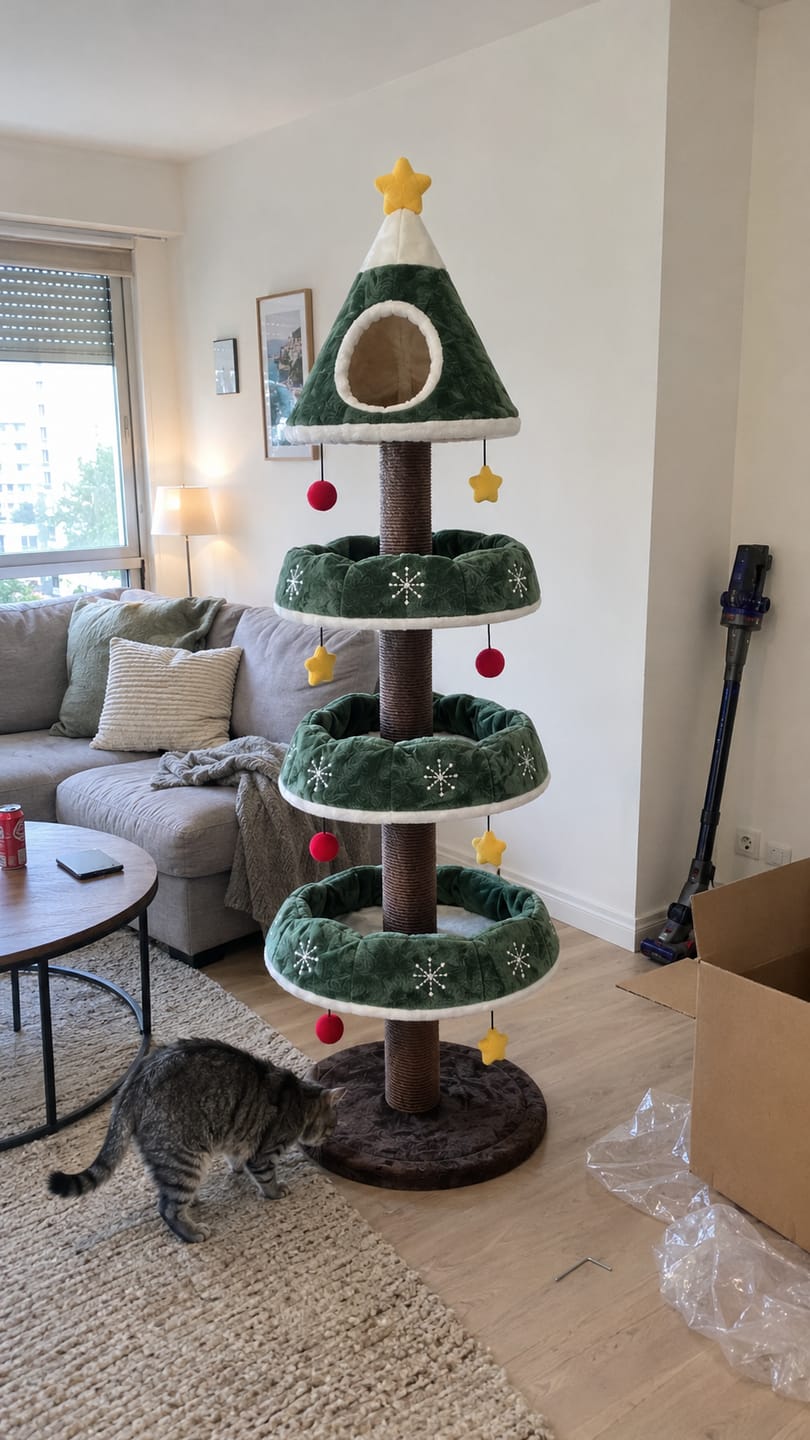 Customer photo review of Christmas Tree For Your Cat