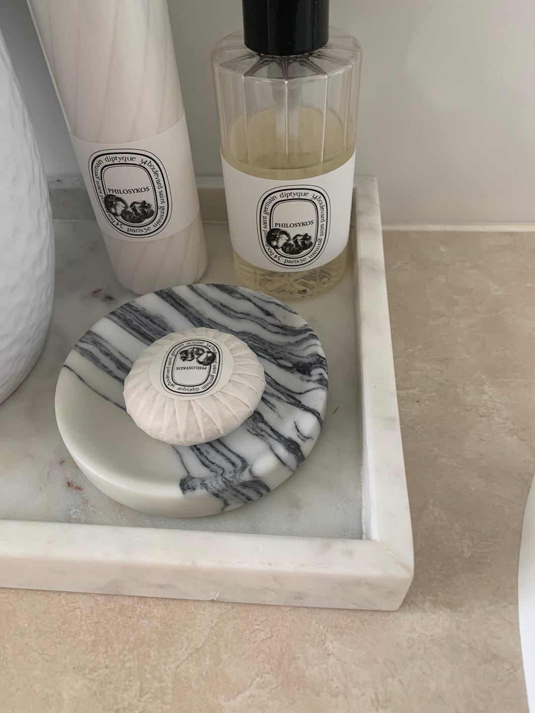 Customer photo review of Linea Small Marble Dish - Calacatta Viola