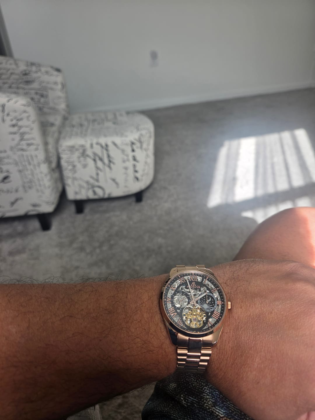 Customer photo review of Rosegold/Black Villa Automatic Tourbillon