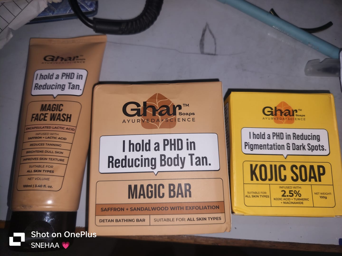 Customer photo review of Magic Soap (Sandal Wood and Saffron Soap)
