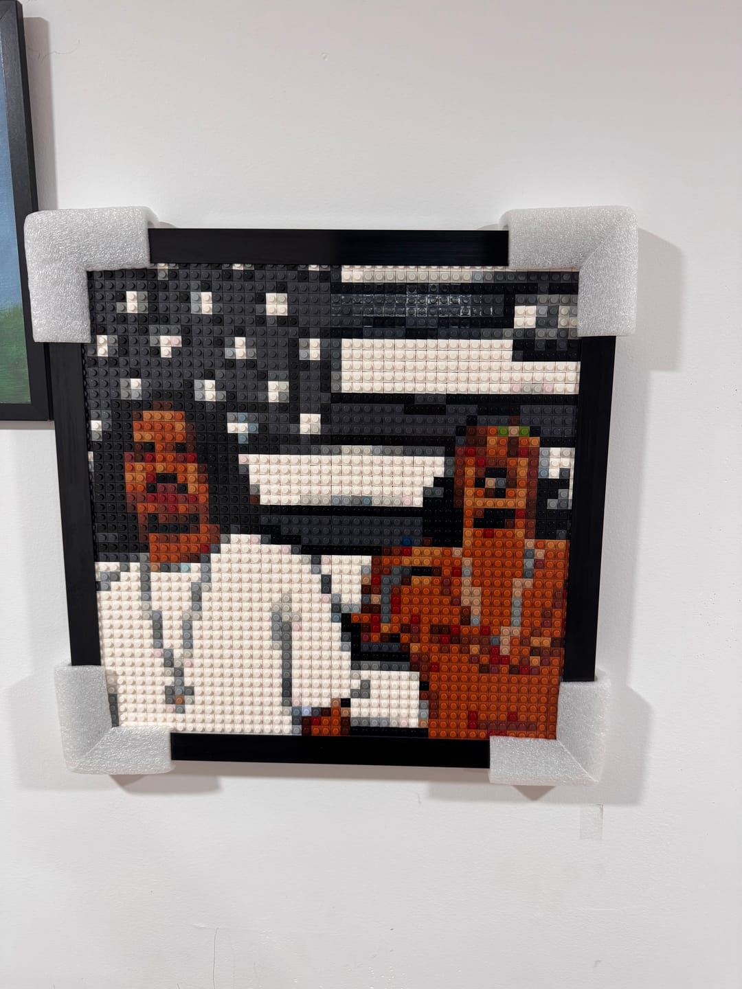 Customer photo review of Aluminum Frame - suitable for brick mosaics using 24x24 studs baseplates