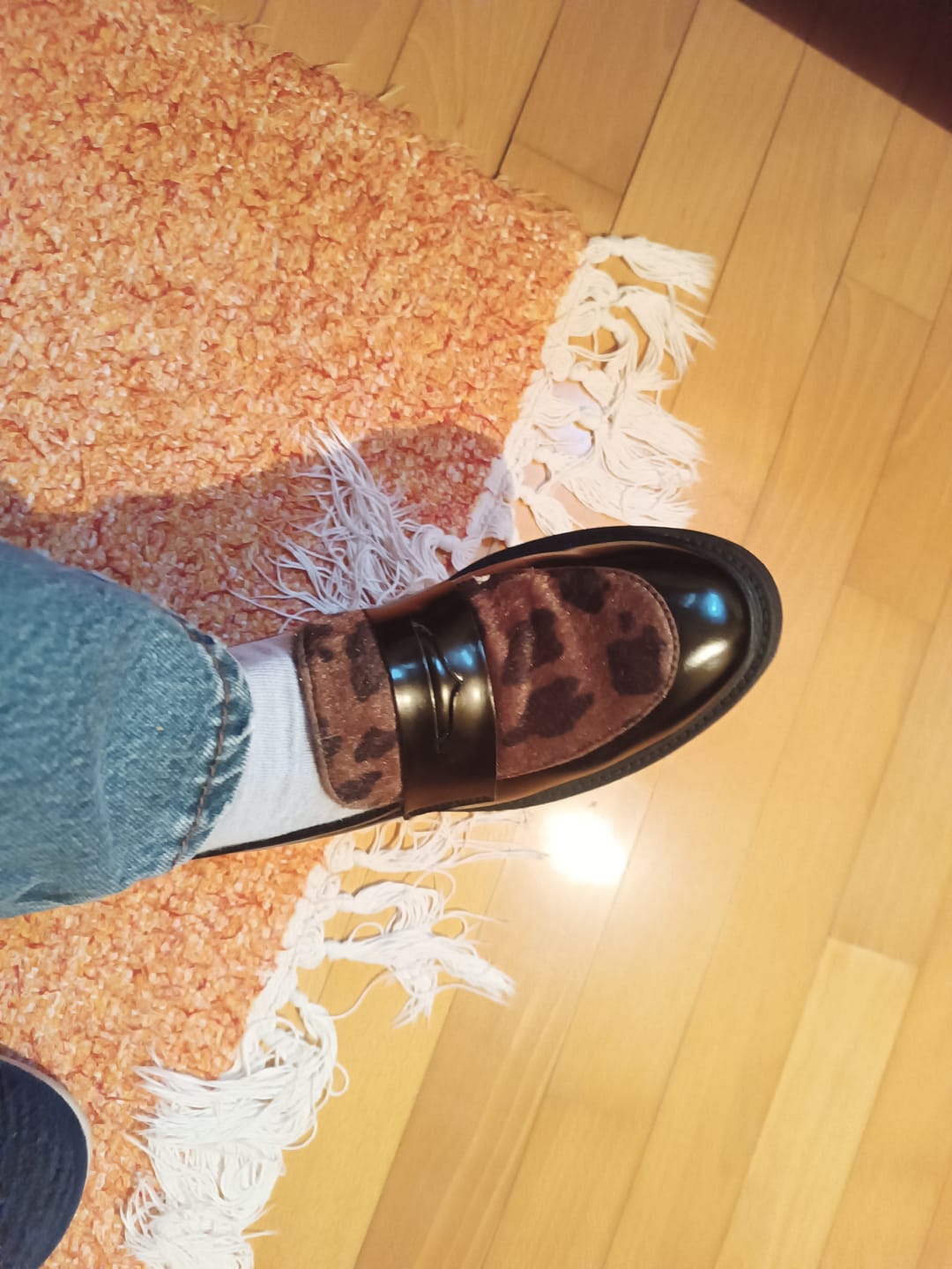 Customer photo review of MOCASSINO GRACE NERO/MACULATO