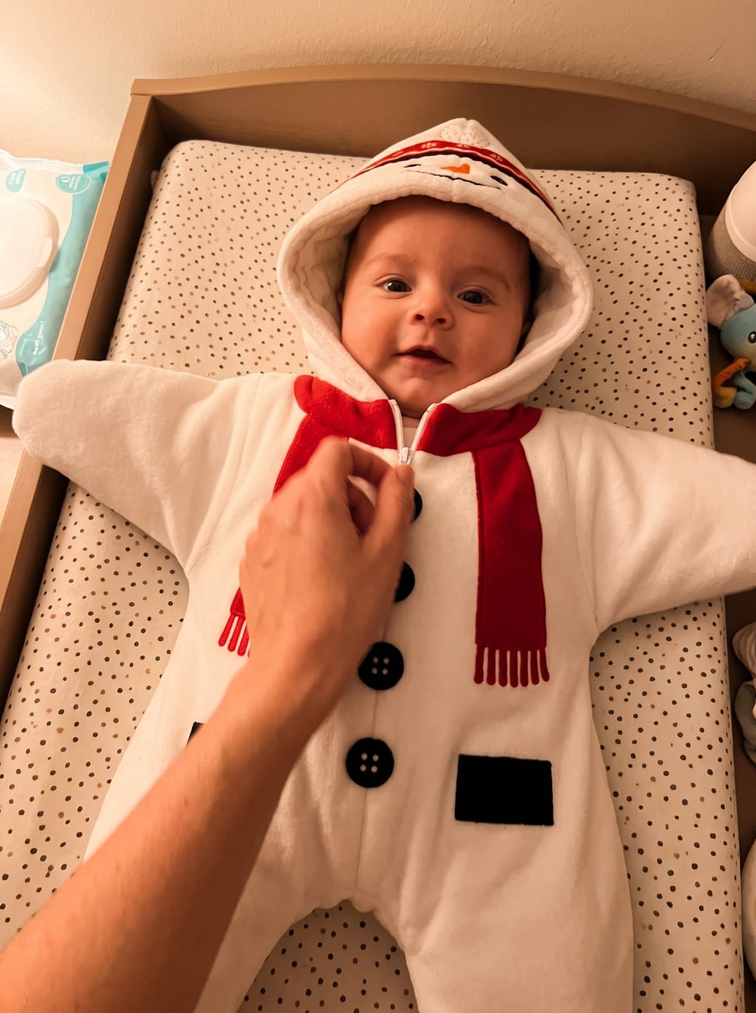 Customer photo review of Disfraz Navideño para Bebé