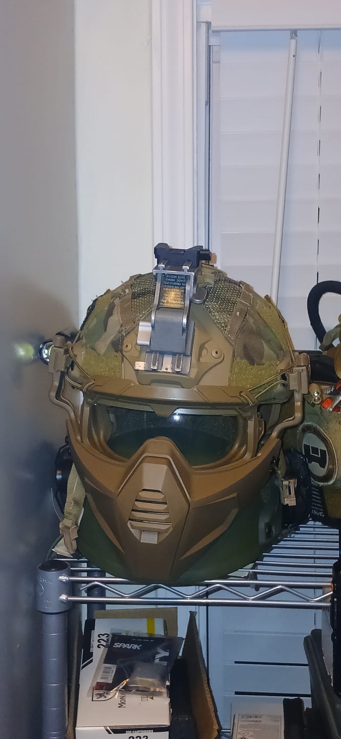 Customer photo review of Tactical Multidimentional Split Type Mask And Goggles
