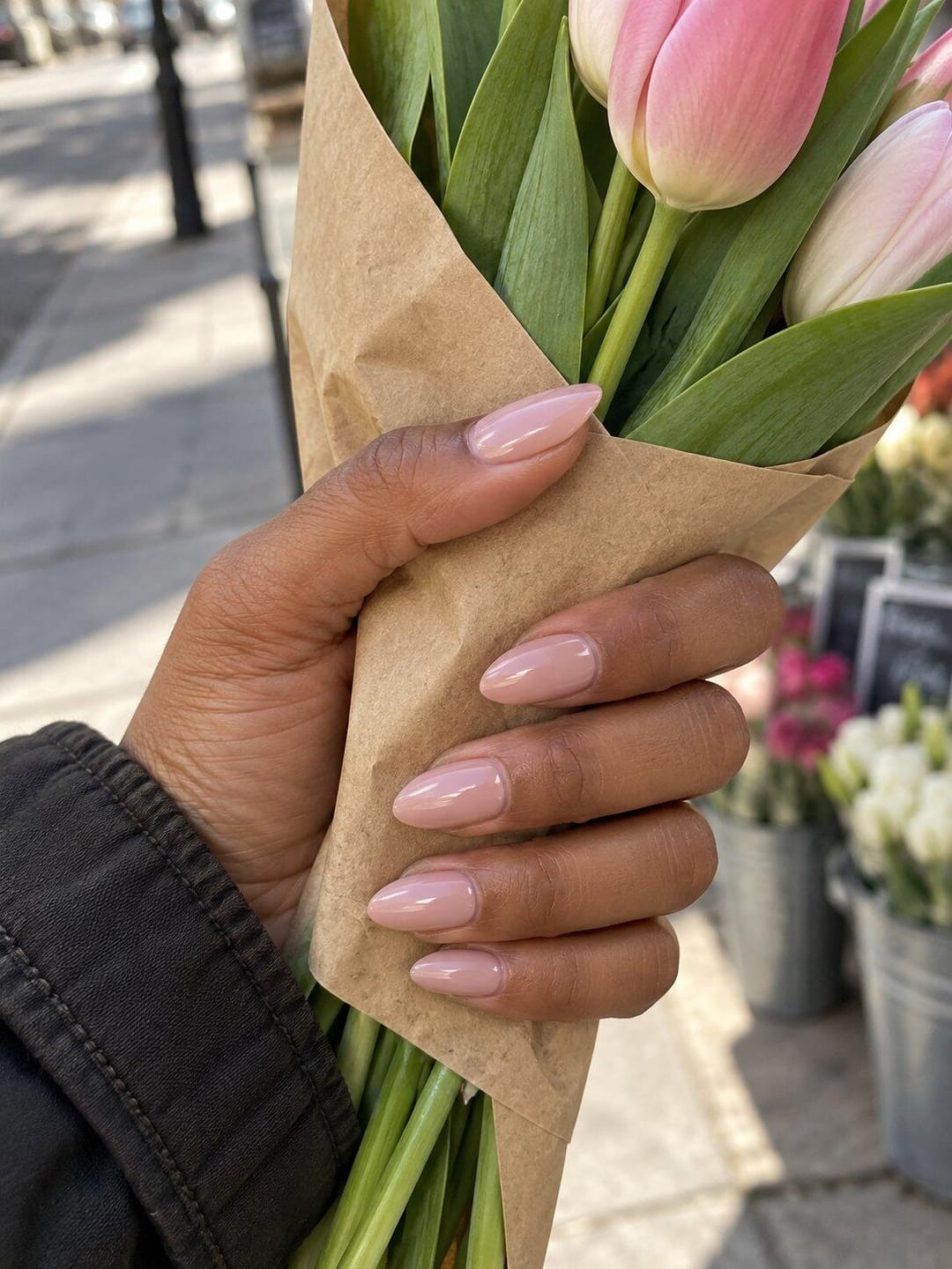 Customer photo review of Bare Blush | Medium-Long Almond