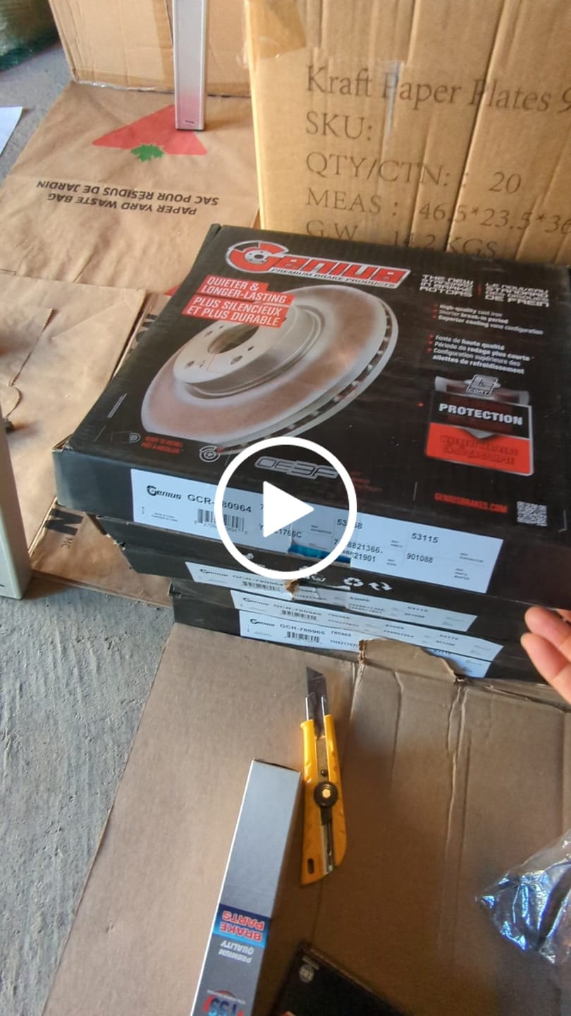 Customer video review of Front Coated Disc Brake Rotor (1 Piece Only) GCR-780964 For Dodge Grand Caravan Journey Chrysler &