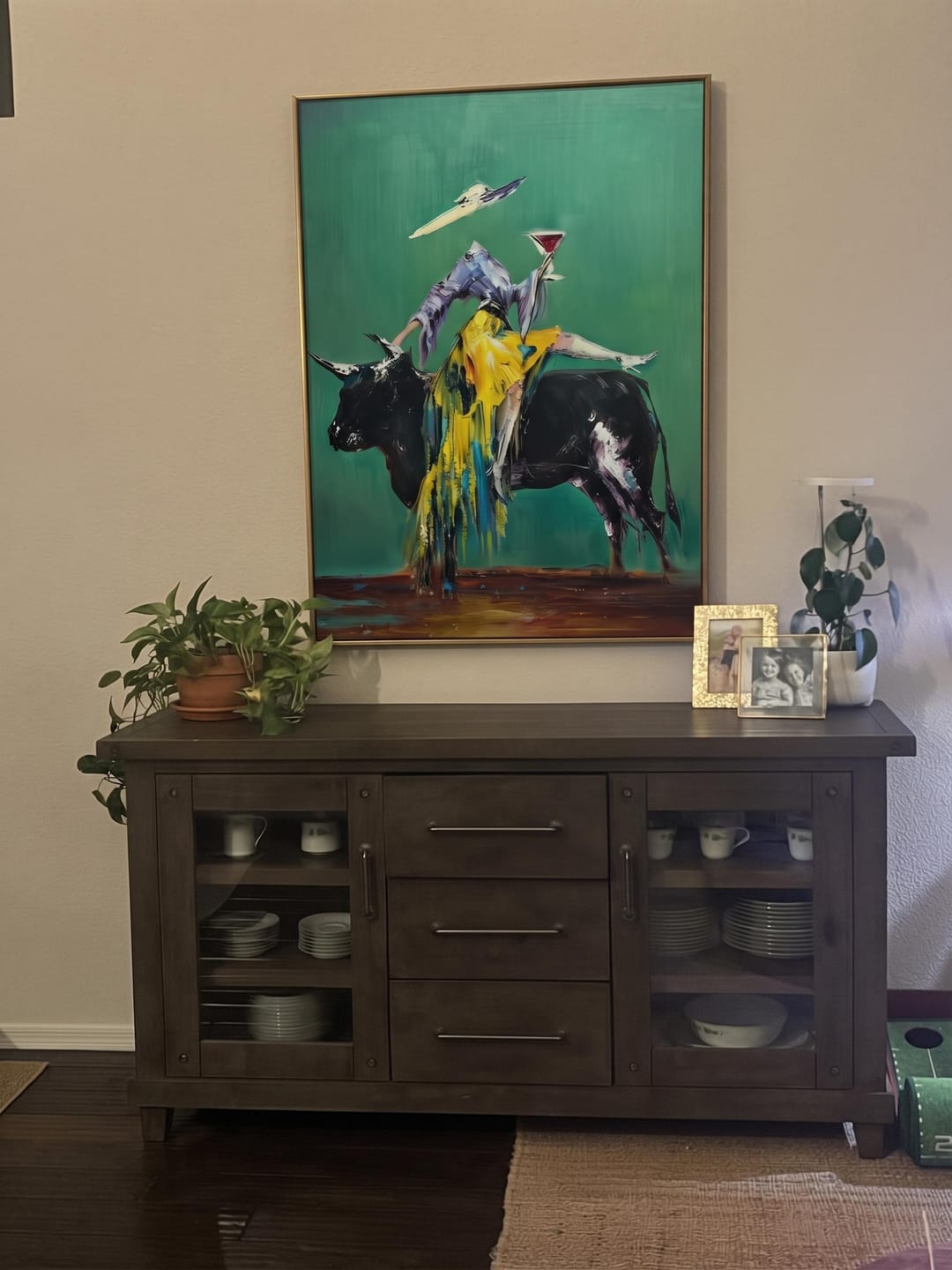 Customer photo review of POP Art | Velvet Toast of the Emerald Bull
