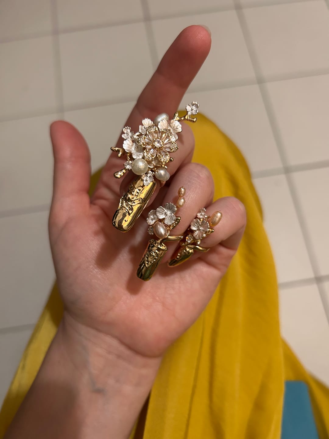 Customer photo review of Lóng Huā 龙花 Dragon Flower New Chinese Style Finger Nail Guards