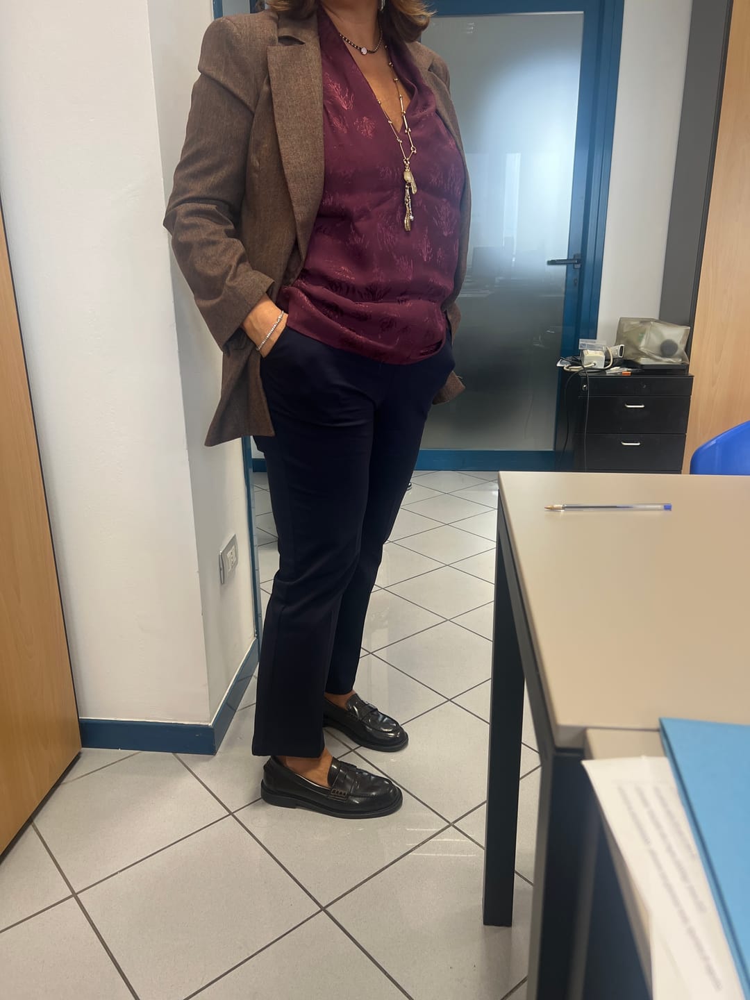 Customer photo review of PANTALONE ALICE BLU