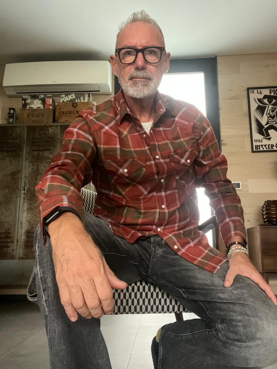Customer photo review of WESTERN TARTAN WOOL SHIRT FLAGSTAFF RUST TARTAN