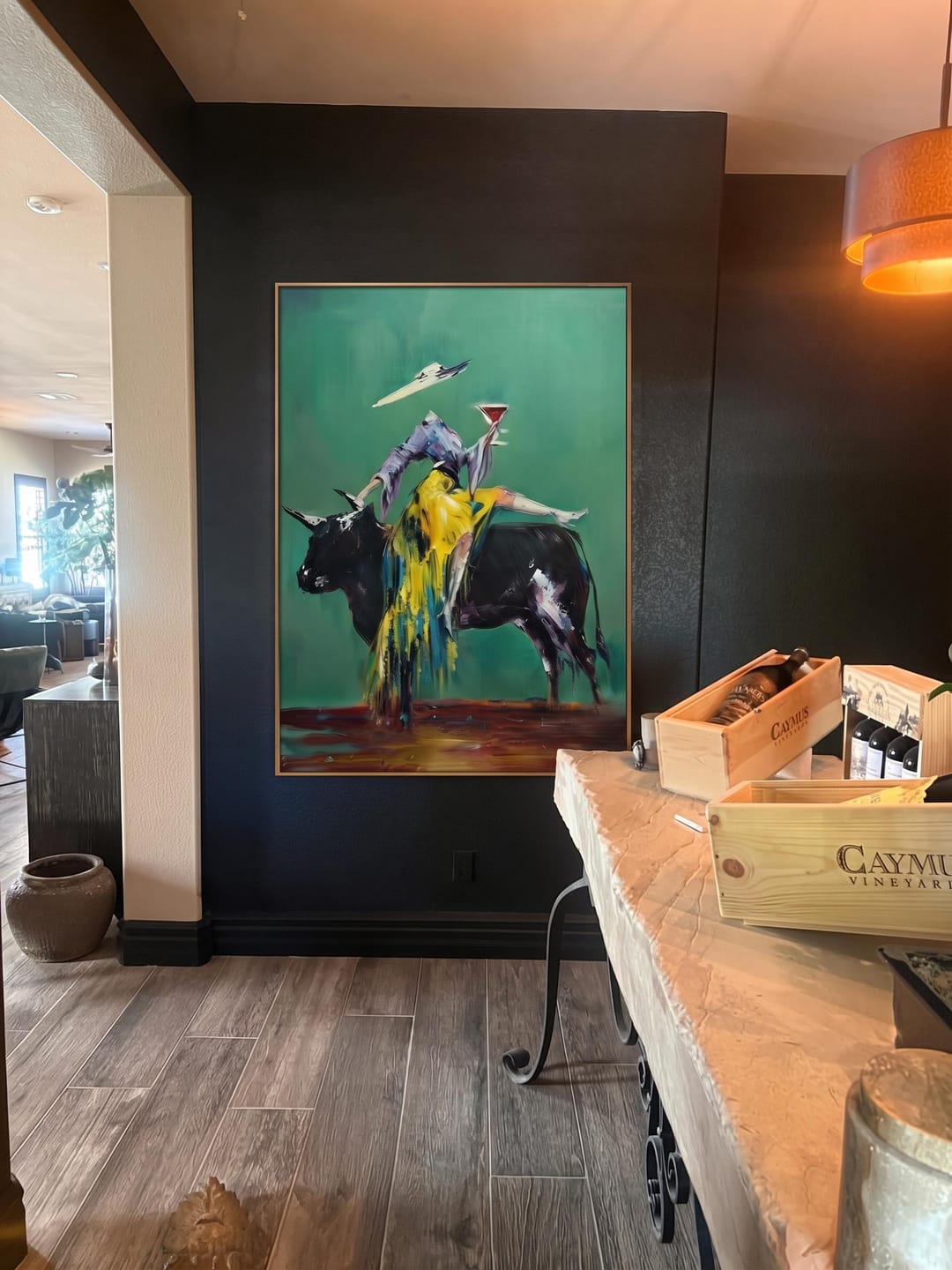 Customer photo review of POP Art | Velvet Toast of the Emerald Bull
