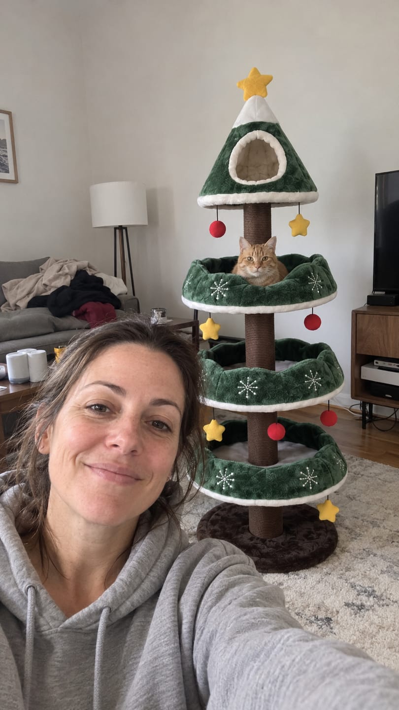 Customer photo review of Christmas Tree For Your Cat