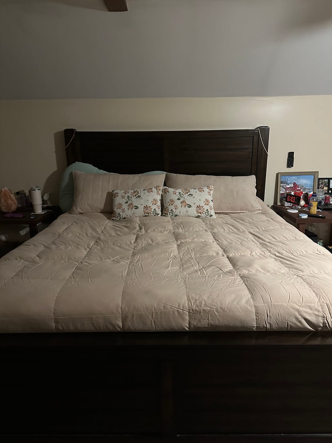 Customer photo review of Organic Cotton Goose Down Comforter