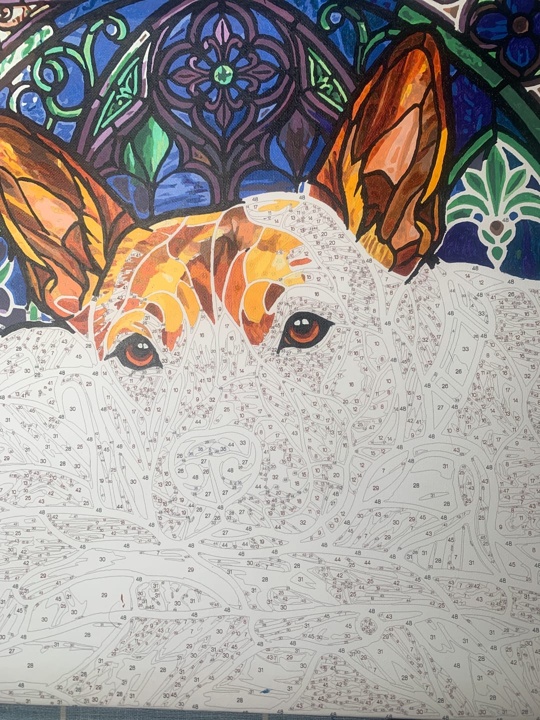 Customer photo review of Design Your Own Paint by Number with AI