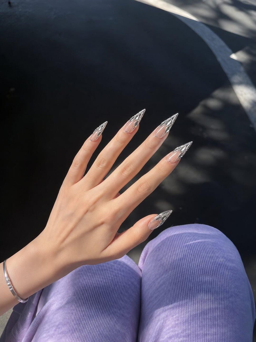 Customer photo review of Frozen Mirror | Long Stiletto