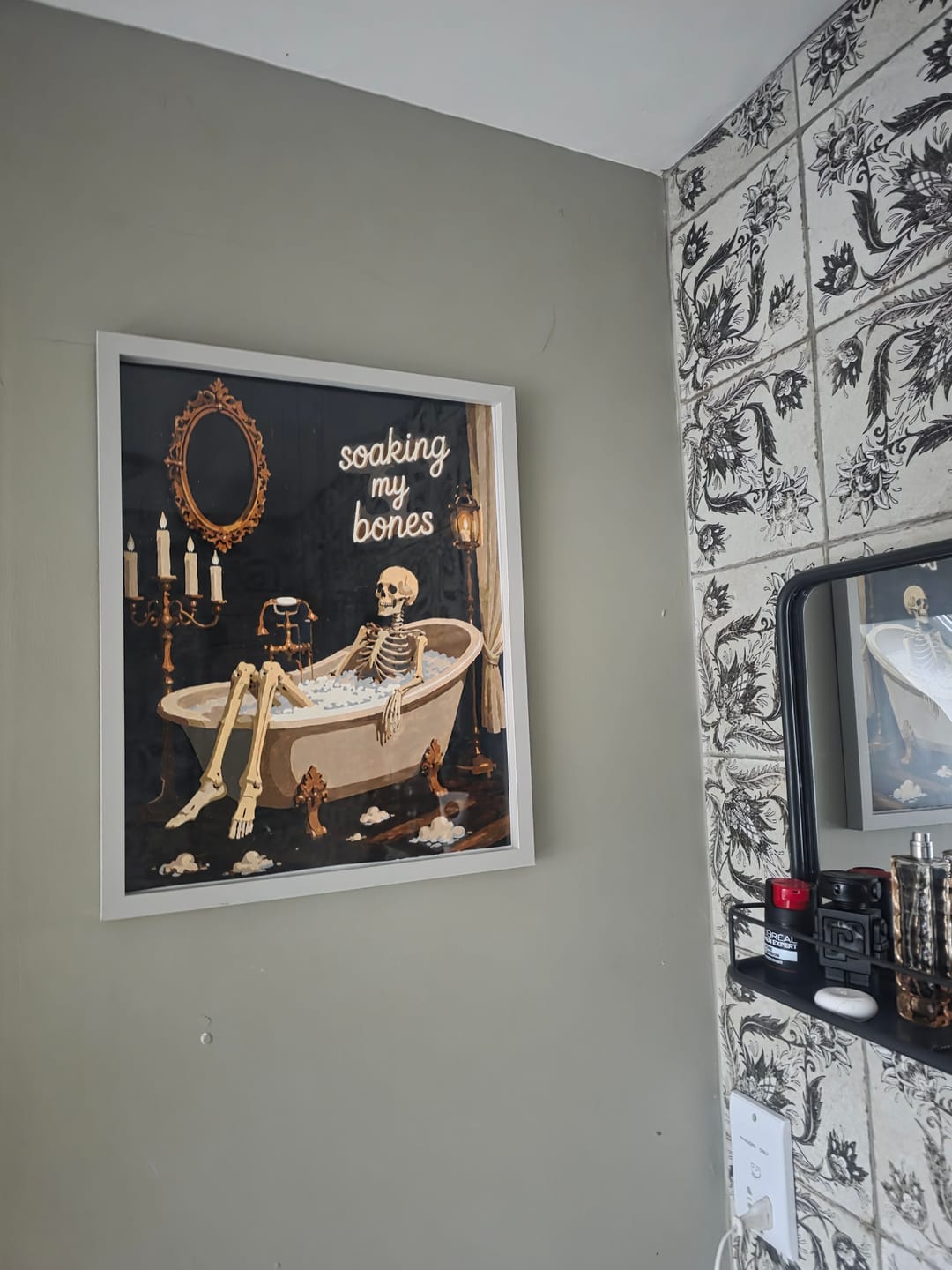 Customer photo review of Soaking My Bones | Paint by Number